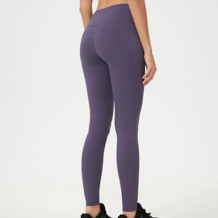 Buddha Stone Leggings in Unifarben, hoher Bund, Sport- und Fitness-Leggings für Damen, Yoga-Hosen - image 26