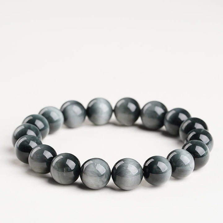 Buddha Stones Armband mit Adleraugenstein – Symbol für positive Ruhe - 7A-Qualität Adleraugenstein - 16–16,8 mm - image 0