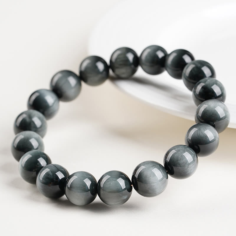 Buddha Stones Armband mit Adleraugenstein – Symbol für positive Ruhe - image 1