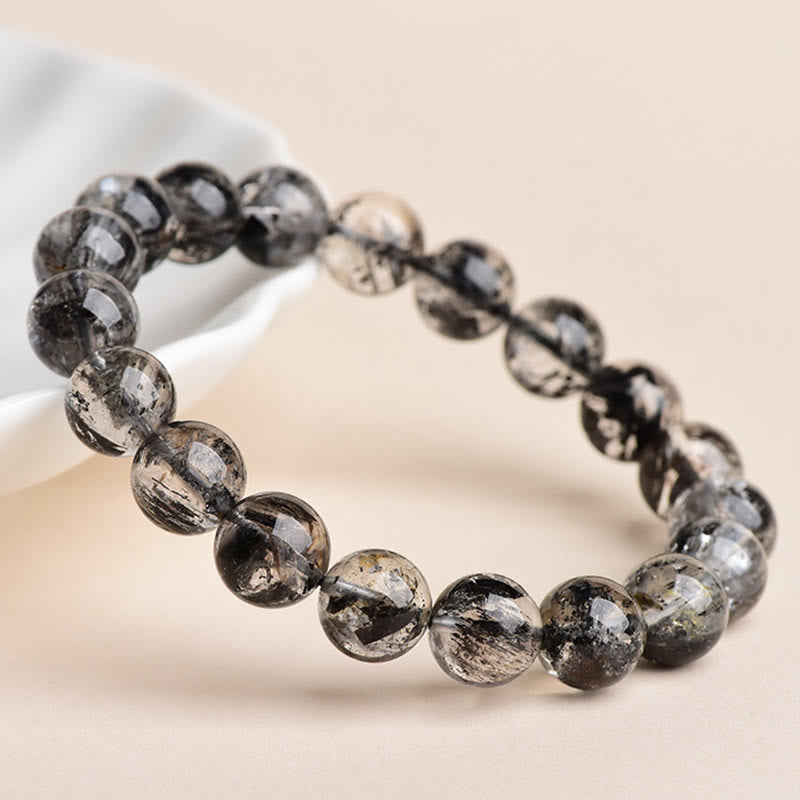Buddha Stones ​​Herkimer-Diamant-Schutz-Meditationsarmband - image 1