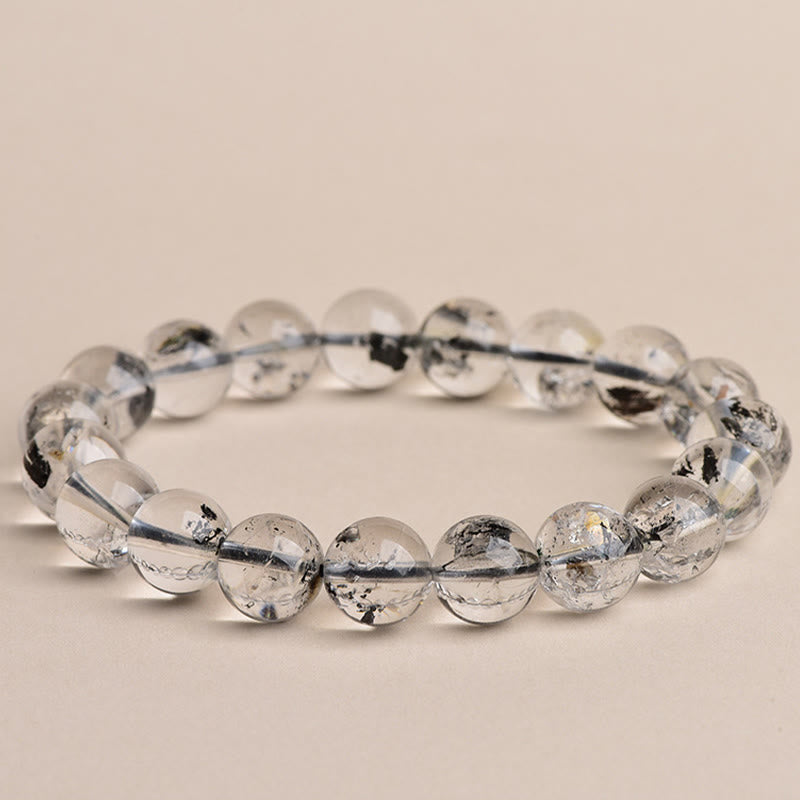 Buddha Stones ​​Herkimer-Diamant-Schutz-Meditationsarmband - Herkimer-Diamant der Güteklasse 6A - 14–14,8 mm - image 7