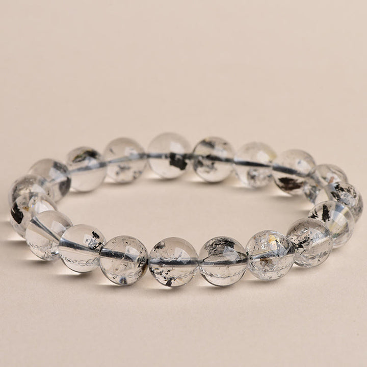 Buddha Stones ​​Herkimer-Diamant-Schutz-Meditationsarmband - Herkimer-Diamant der Güteklasse 6A - 14–14,8 mm - image 7
