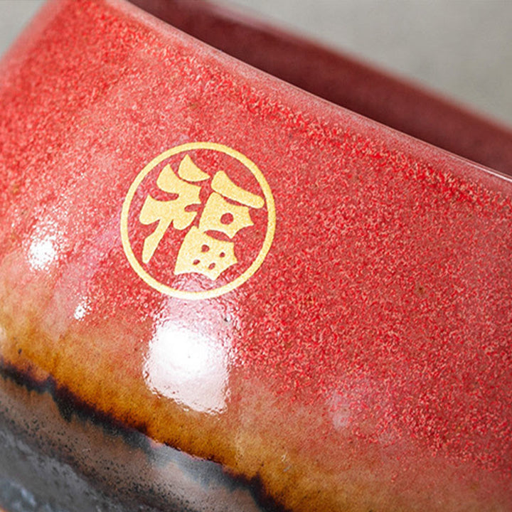 Buddha Stones, handbemalte Fu-Figur, Keramik-Teetasse, Kung-Fu-Teetasse mit Geschenkbox - image 12