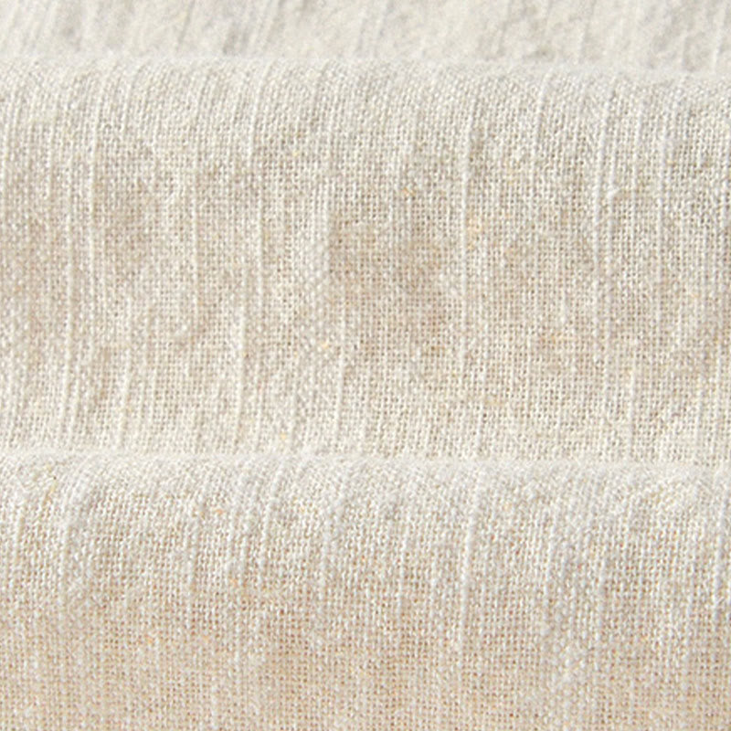 Buddha Stones Herbstfarbene, einfarbige Leinenhose für Herren mit Kordelzug und Reißverschluss, weitem Bein und Taschen - image 31