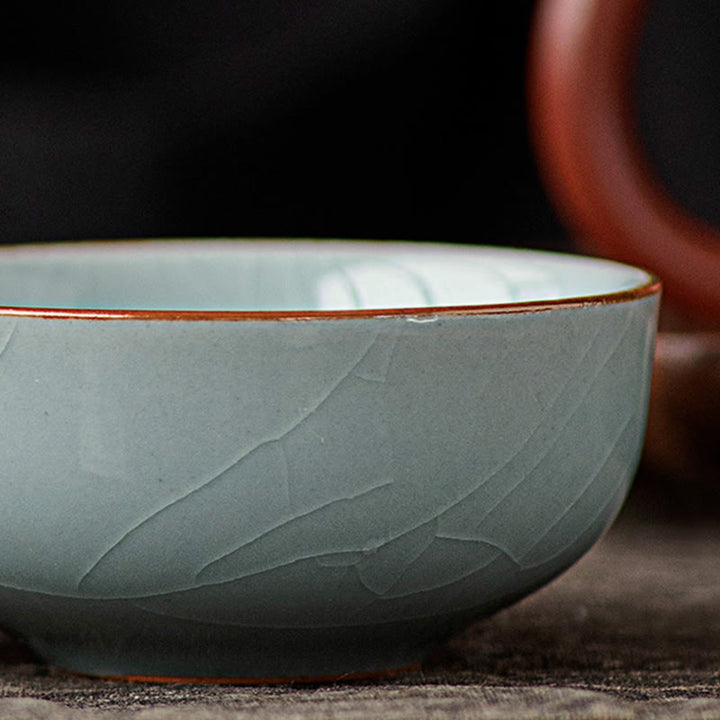Buddha Stones, handbemalte Koi-Fisch-Keramik-Teetasse, Kung-Fu-Teetasse, 50 ml - image 7