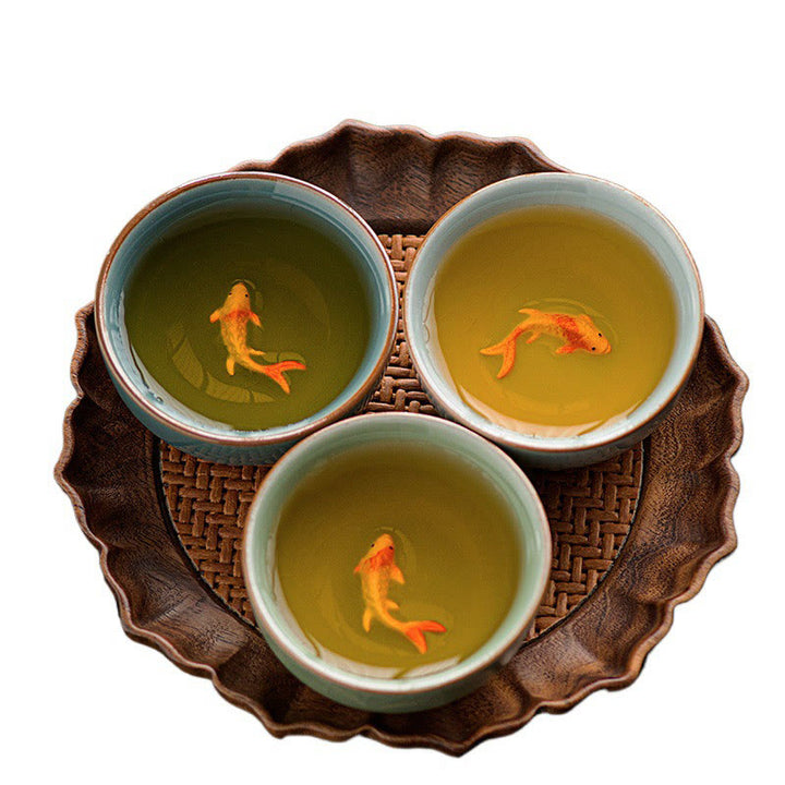 Buddha Stones, handbemalte Koi-Fisch-Keramik-Teetasse, Kung-Fu-Teetasse, 50 ml - image 13