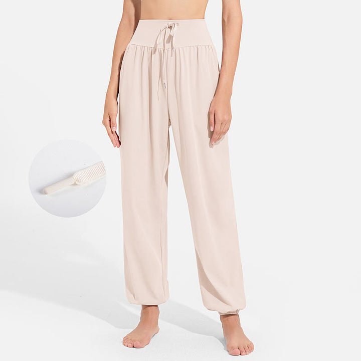 Buddha Stones schlichte Haremshose für Damen mit Kordelzug und elastischem Bund, ideal für Sport, Yoga und Freizeit, mit Taschen - Maisfäden - US 8-10, UK/AU 12-14, EU 40-42 (2XL) - image 8