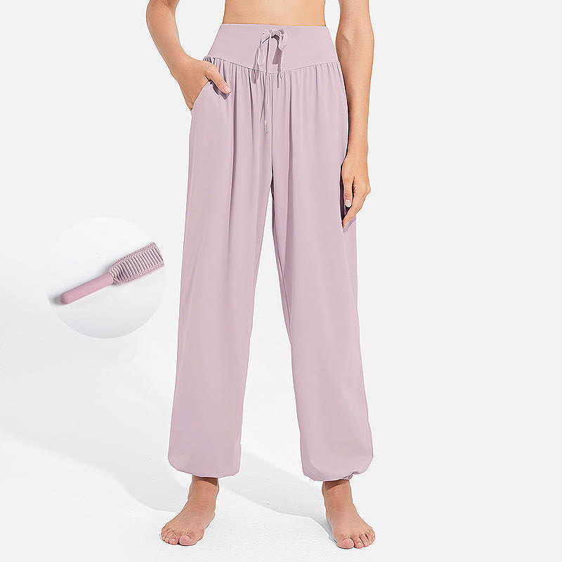 Buddha Stones schlichte Haremshose für Damen mit Kordelzug und elastischem Bund, ideal für Sport, Yoga und Freizeit, mit Taschen - Lavendel-Rouge - US 8-10, UK/AU 12-14, EU 40-42 (2XL) - image 12