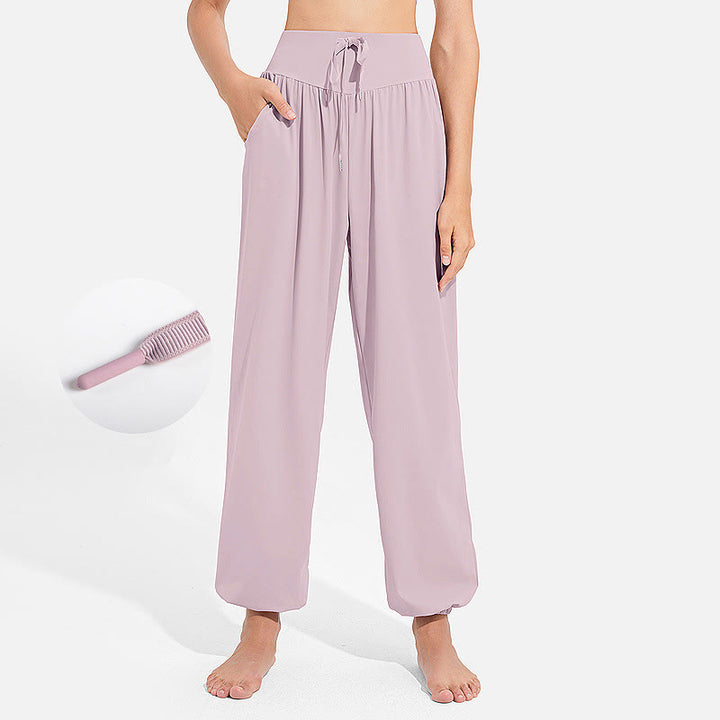 Buddha Stones schlichte Haremshose für Damen mit Kordelzug und elastischem Bund, ideal für Sport, Yoga und Freizeit, mit Taschen - Lavendel-Rouge - US 8-10, UK/AU 12-14, EU 40-42 (2XL) - image 12