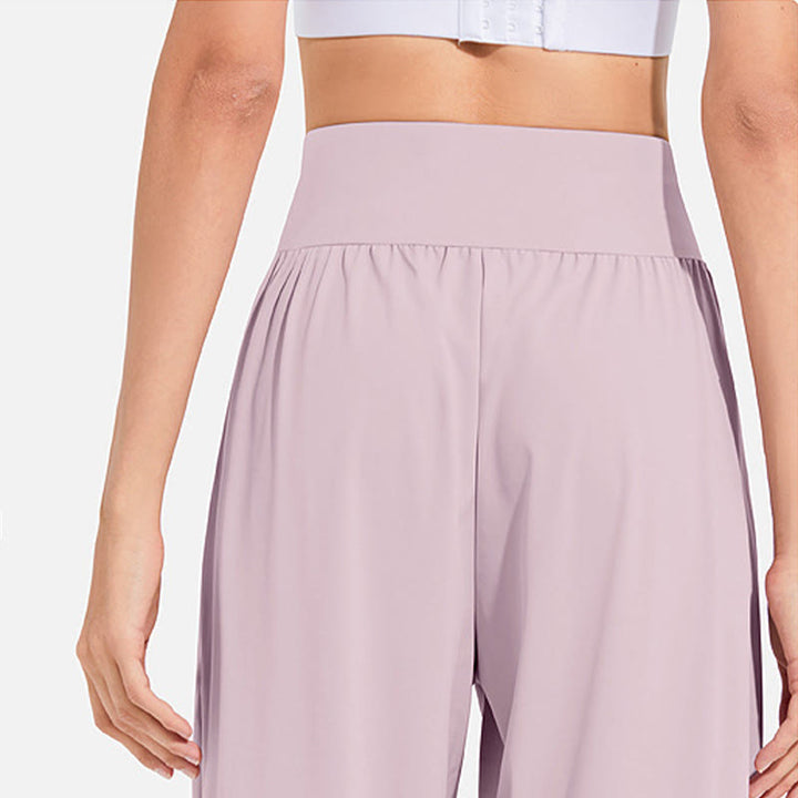 Buddha Stones schlichte Haremshose für Damen mit Kordelzug und elastischem Bund, ideal für Sport, Yoga und Freizeit, mit Taschen - image 18