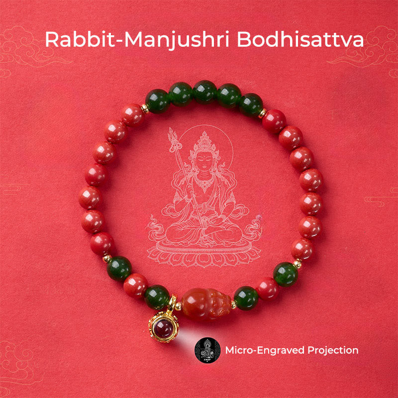 Buddha Stones ​​Jahr des Pferdes Mikrogravur Projektion Chinesischer Tierkreis Geburtsbuddha Zinnober Segensarmband - image 13