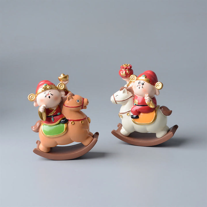 Buddha Stones, Jahr des Pferdes, Gott des Reichtums, Geldsack, Erfolg, Wohlstand, Schreibtischdekoration - image 0