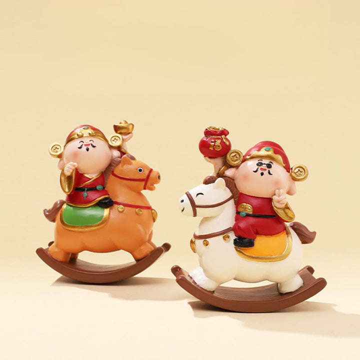 Buddha Stones, Jahr des Pferdes, Gott des Reichtums, Geldsack, Erfolg, Wohlstand, Schreibtischdekoration - image 4