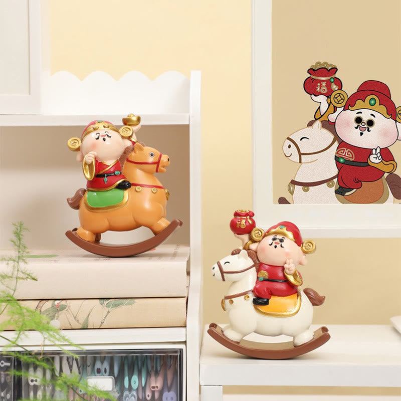 Buddha Stones, Jahr des Pferdes, Gott des Reichtums, Geldsack, Erfolg, Wohlstand, Schreibtischdekoration - image 7