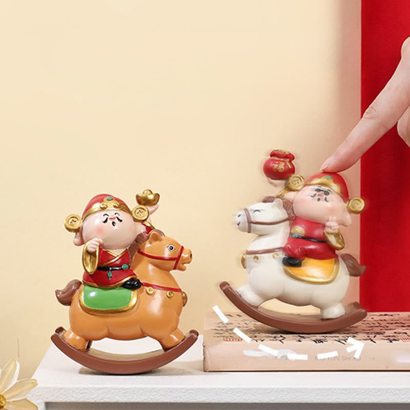 Buddha Stones, Jahr des Pferdes, Gott des Reichtums, Geldsack, Erfolg, Wohlstand, Schreibtischdekoration - image 5