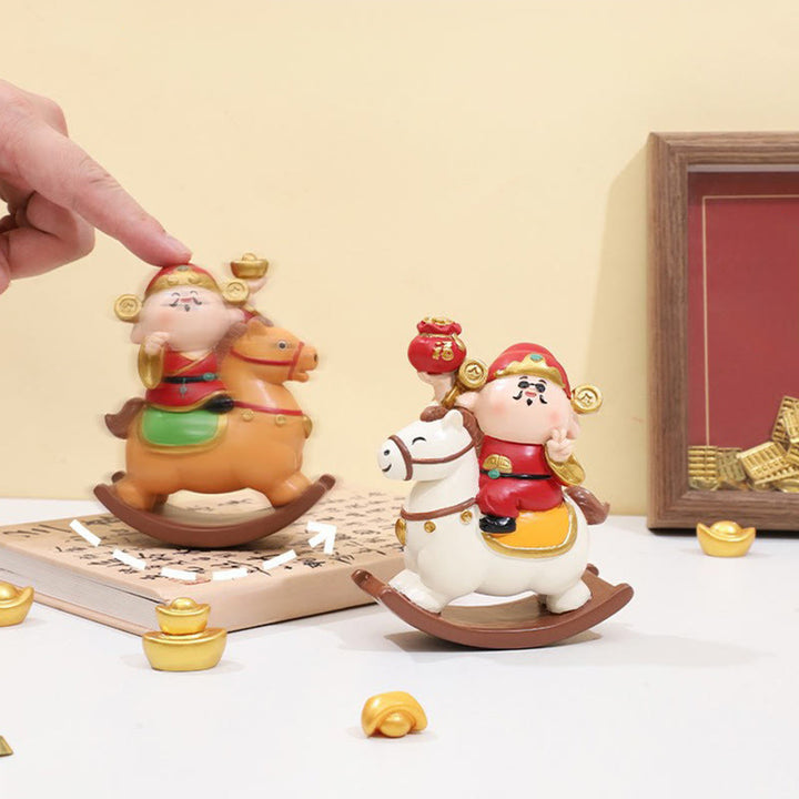 Buddha Stones, Jahr des Pferdes, Gott des Reichtums, Geldsack, Erfolg, Wohlstand, Schreibtischdekoration - image 6