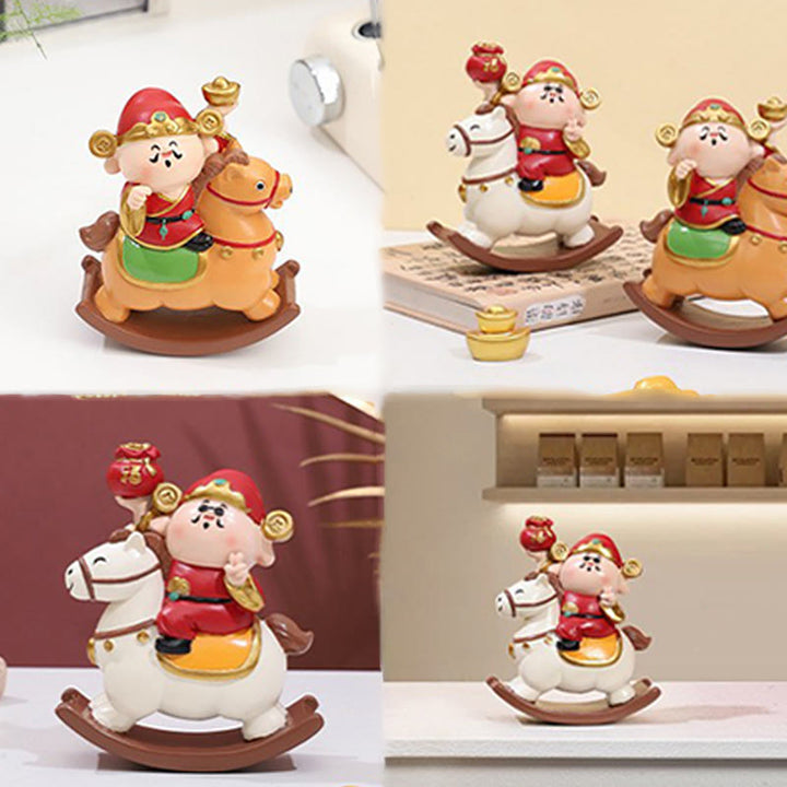 Buddha Stones, Jahr des Pferdes, Gott des Reichtums, Geldsack, Erfolg, Wohlstand, Schreibtischdekoration - image 8