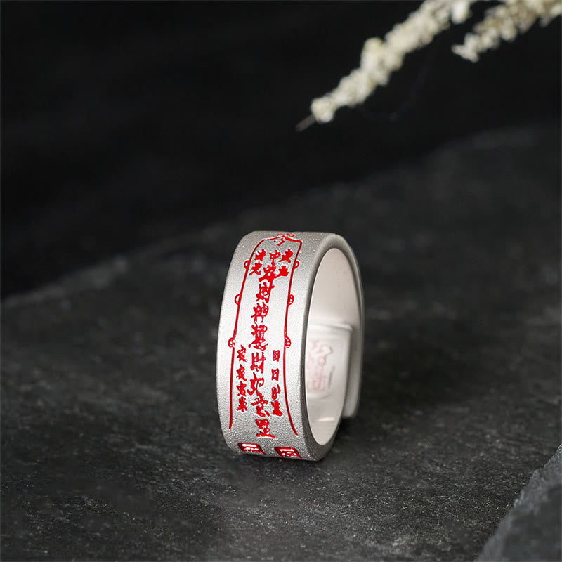 Buddha Stones ​​Kupferwort Verstellbarer Balance-Ring - Kupferweiß (einstellbar) - image 0