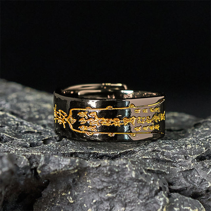 Buddha Stones ​​Kupferwort Verstellbarer Balance-Ring - image 7