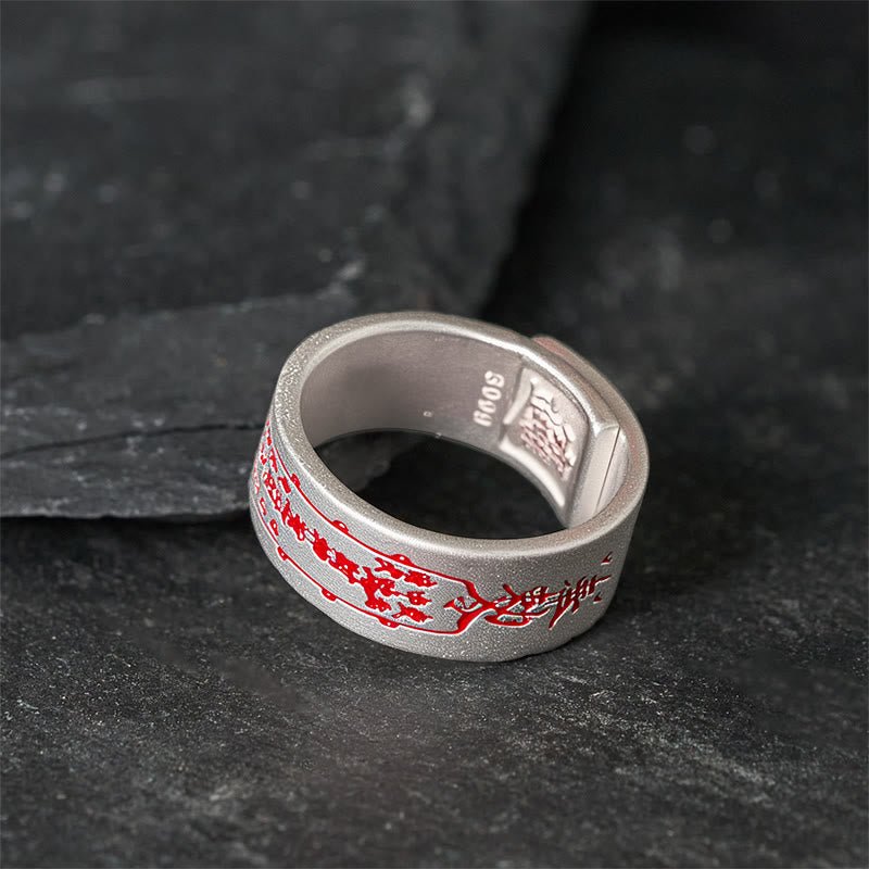 Buddha Stones ​​Kupferwort Verstellbarer Balance-Ring - image 3