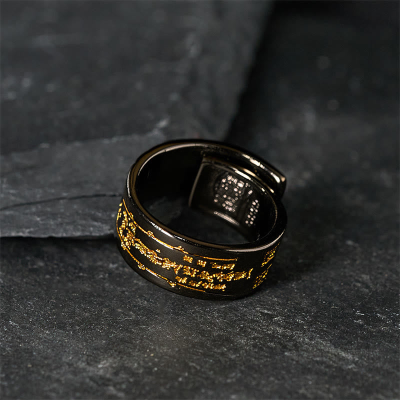 Buddha Stones ​​Kupferwort Verstellbarer Balance-Ring - image 9