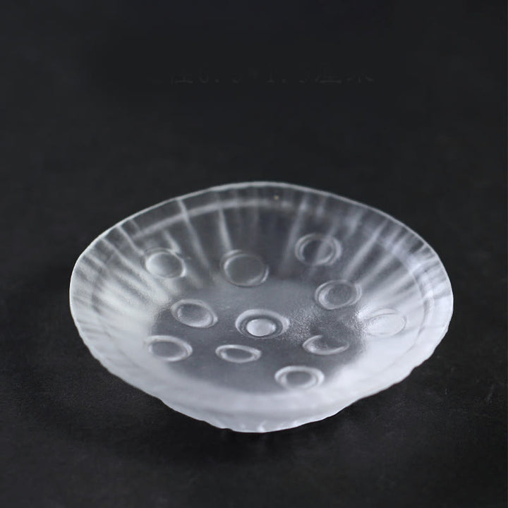 Buddha Stones, Jahr des Pferdes, Lotus-Kapsel, Lotusblatt, Liuli-Kristall-Kunstwerk, Energie-Dekoration für Zuhause oder Büro - Lotus Pod Pad 6,5 x 1,5 cm - image 5