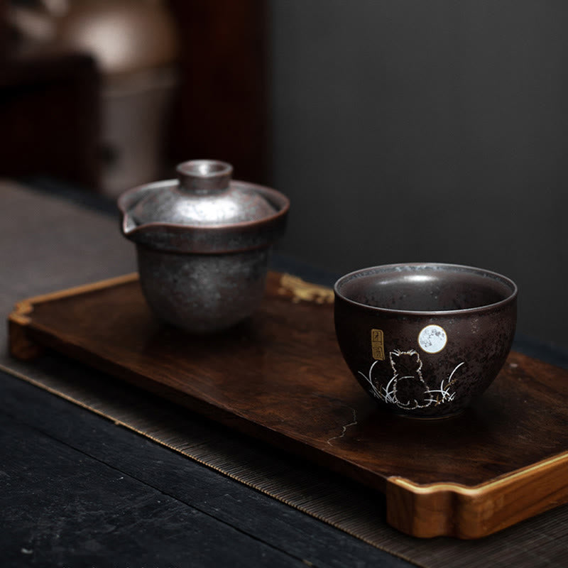 Buddha Stones, niedliche Katzen-Teetasse, Kung-Fu-Teetasse  - image 4