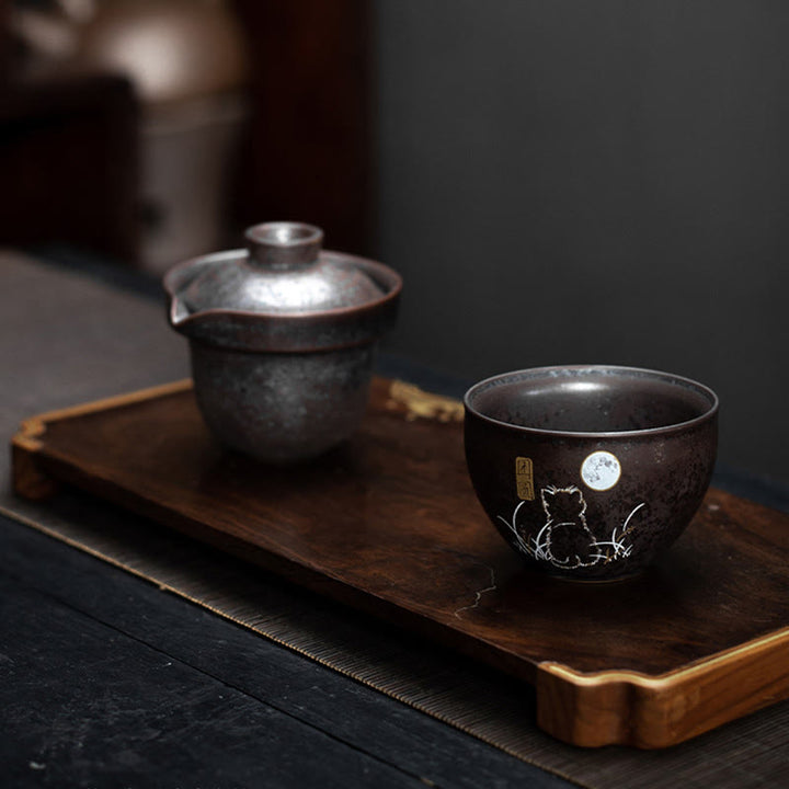 Buddha Stones, niedliche Katzen-Teetasse, Kung-Fu-Teetasse  - image 4