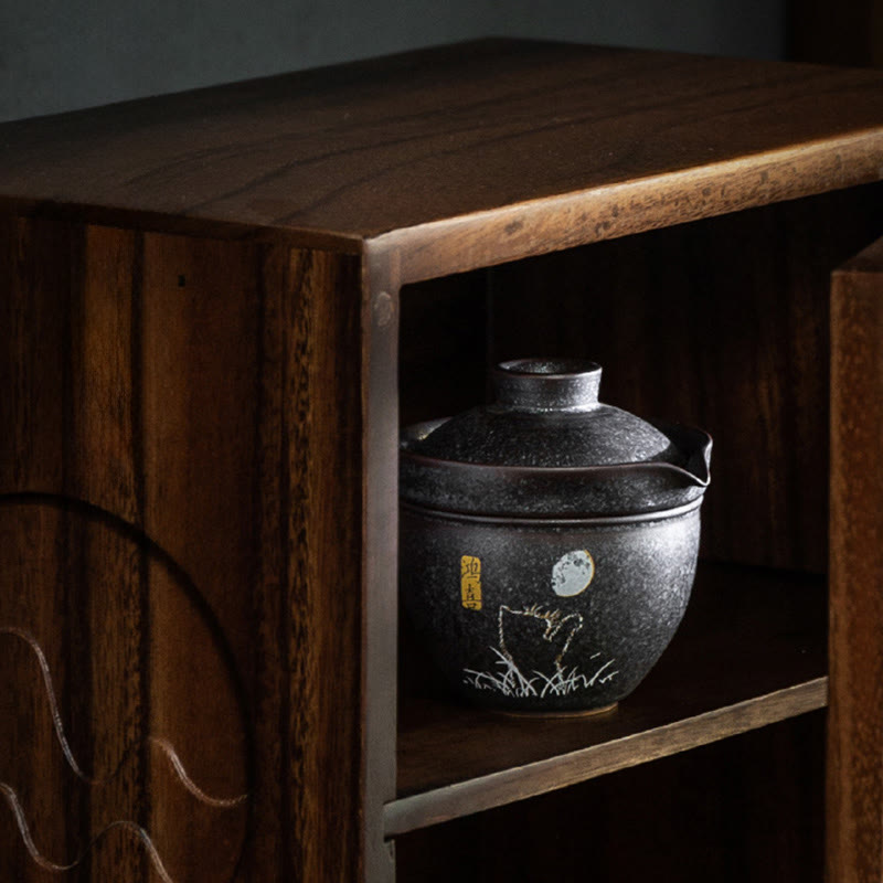 Buddha Stones, niedliche Katzen-Teetasse, Kung-Fu-Teetasse  - Glücksset - image 14