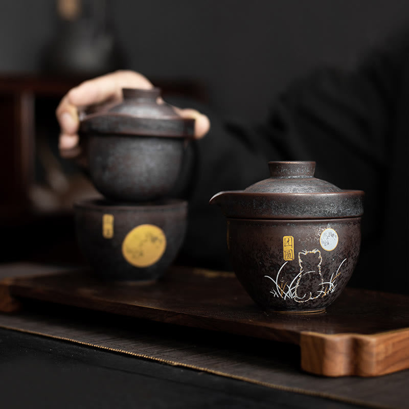 Buddha Stones, niedliche Katzen-Teetasse, Kung-Fu-Teetasse  - image 6