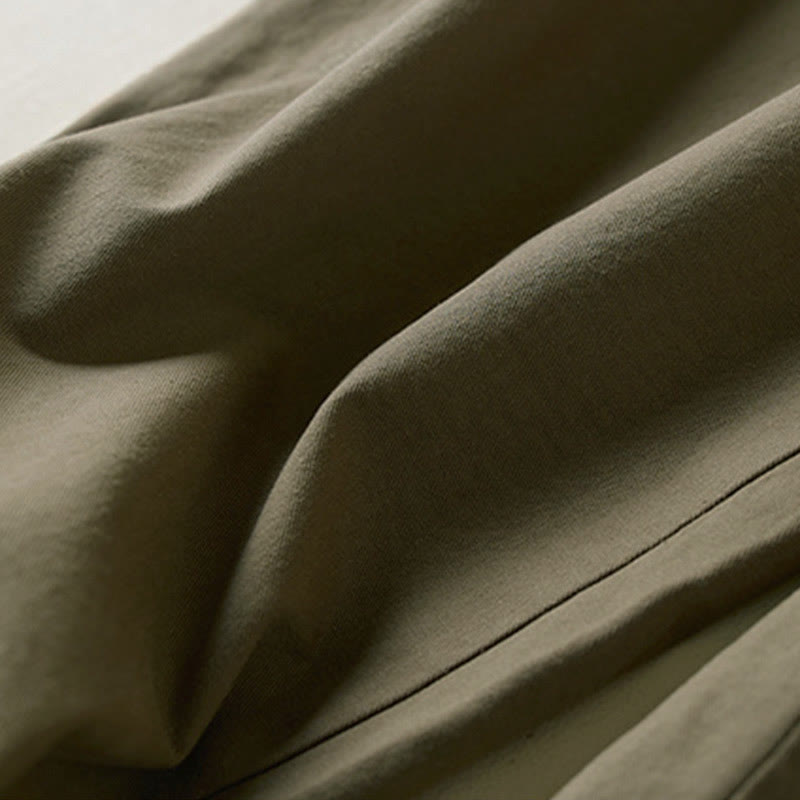 Buddha Stones Herbst-Cargohose für Damen aus Baumwolle mit Kordelzug, Länge 7-8, mit Taschen - image 8