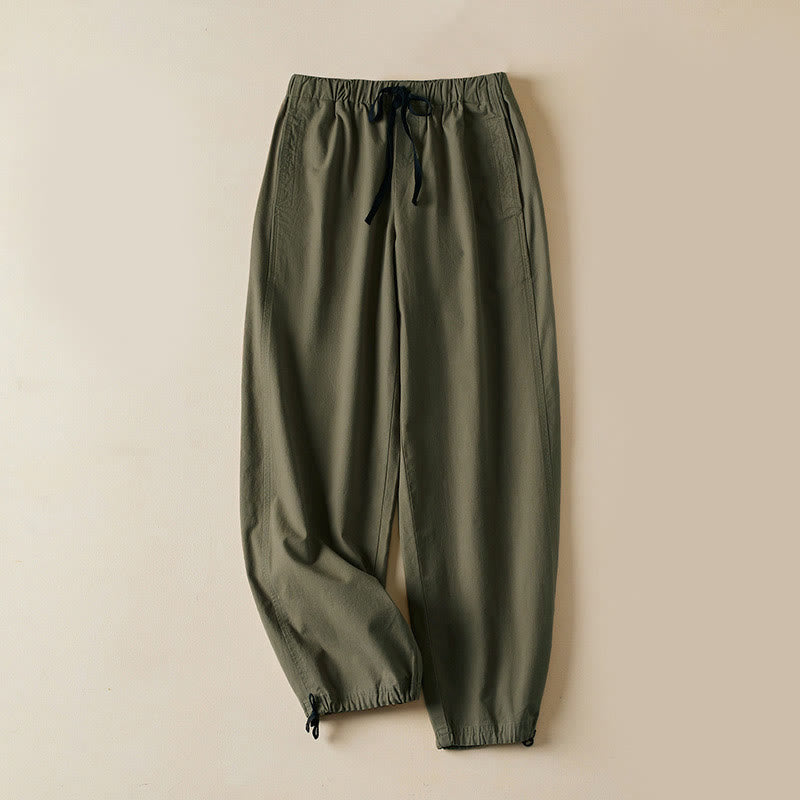 Buddha Stones Herbst-Cargohose für Damen aus Baumwolle mit Kordelzug, Länge 7-8, mit Taschen - Olivgrün - US12, UK/AU16, EU44 (3XL) - image 9