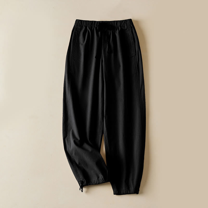 Buddha Stones Herbst-Cargohose für Damen aus Baumwolle mit Kordelzug, Länge 7-8, mit Taschen - Schwarz - US12, UK/AU16, EU44 (3XL) - image 11