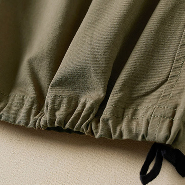 Buddha Stones Herbst-Cargohose für Damen aus Baumwolle mit Kordelzug, Länge 7-8, mit Taschen - image 7