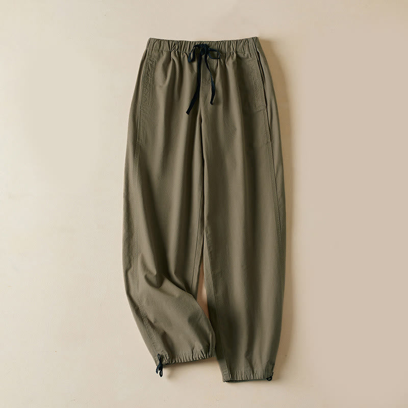 Buddha Stones Herbst-Cargohose für Damen aus Baumwolle mit Kordelzug, Länge 7-8, mit Taschen - Bräunen - US12, UK/AU16, EU44 (3XL) - image 0