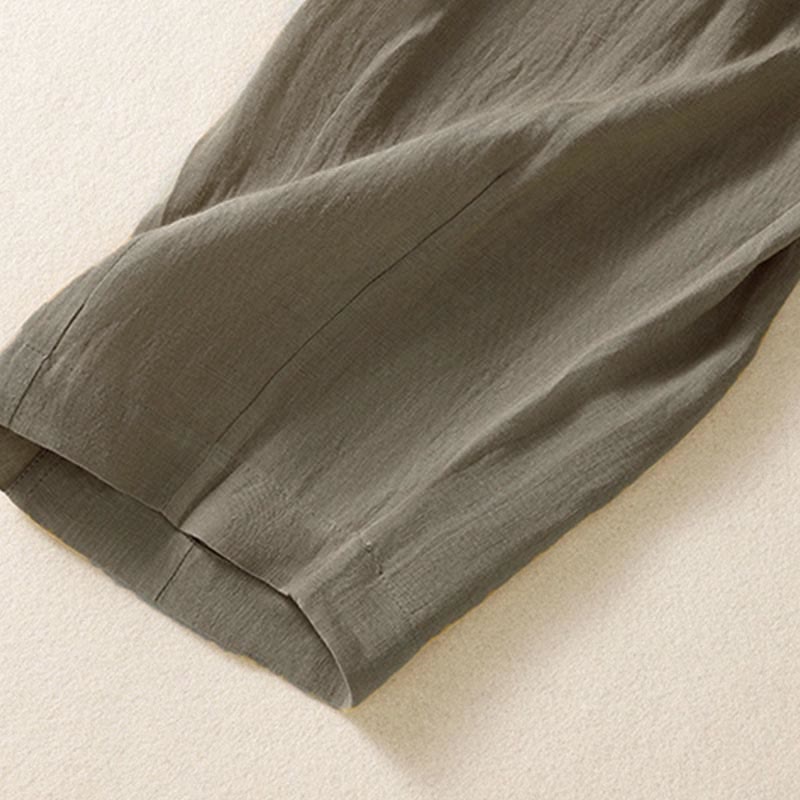 Buddha Stones Sommerhose für Damen, knöchellang, mit Knopfleiste und Reißverschluss sowie Taschen - image 26