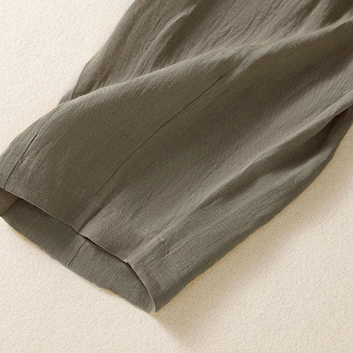 Buddha Stones Sommerhose für Damen, knöchellang, mit Knopfleiste und Reißverschluss sowie Taschen - image 26