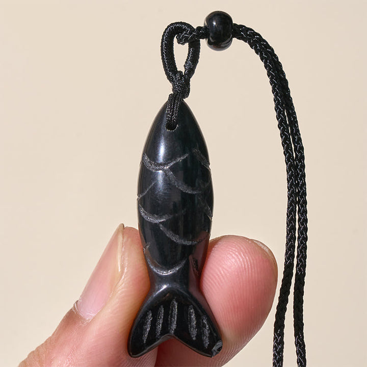 Buddha Stones Schnitzerei, Koi-Fisch, rosa Kristall, indischer Achat, Amethyst, Halskettenanhänger – Symbol für Wärme und Wohlstand - image 65