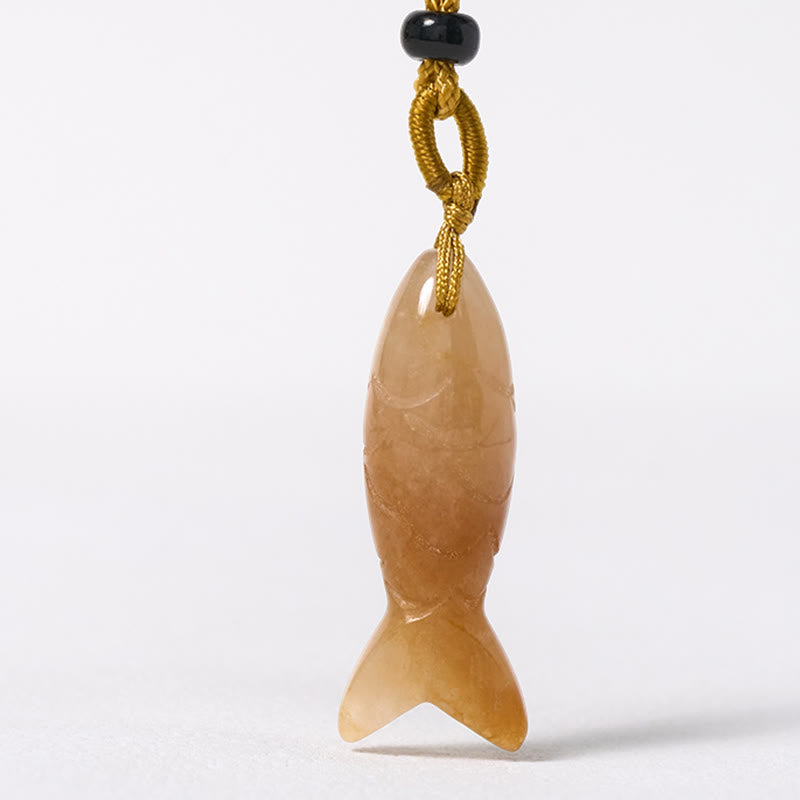 Buddha Stones Schnitzerei, Koi-Fisch, rosa Kristall, indischer Achat, Amethyst, Halskettenanhänger – Symbol für Wärme und Wohlstand - image 18