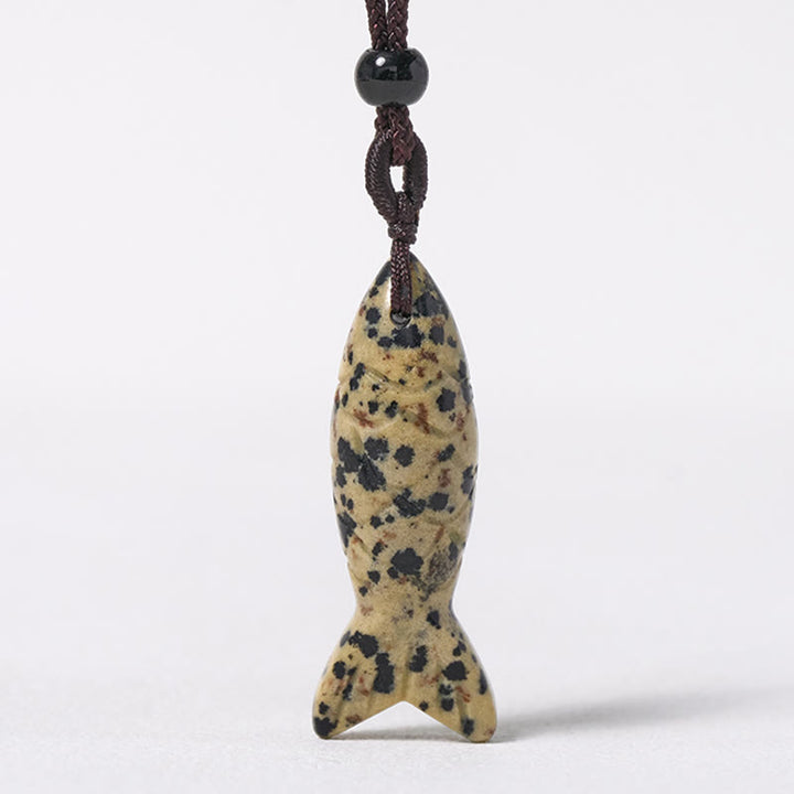 Buddha Stones Schnitzerei, Koi-Fisch, rosa Kristall, indischer Achat, Amethyst, Halskettenanhänger – Symbol für Wärme und Wohlstand - image 34