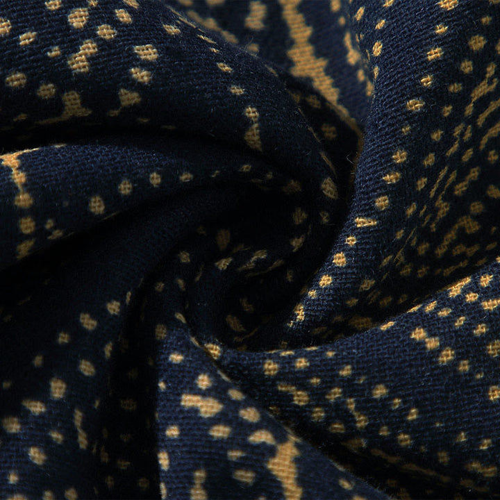 Buddha Stones, geometrisches Muster, Blumenstreifen, Schmetterlingsmotiv, offener Vorderteil, halblange Ärmel, Kimono aus Baumwolle für Herren - image 9