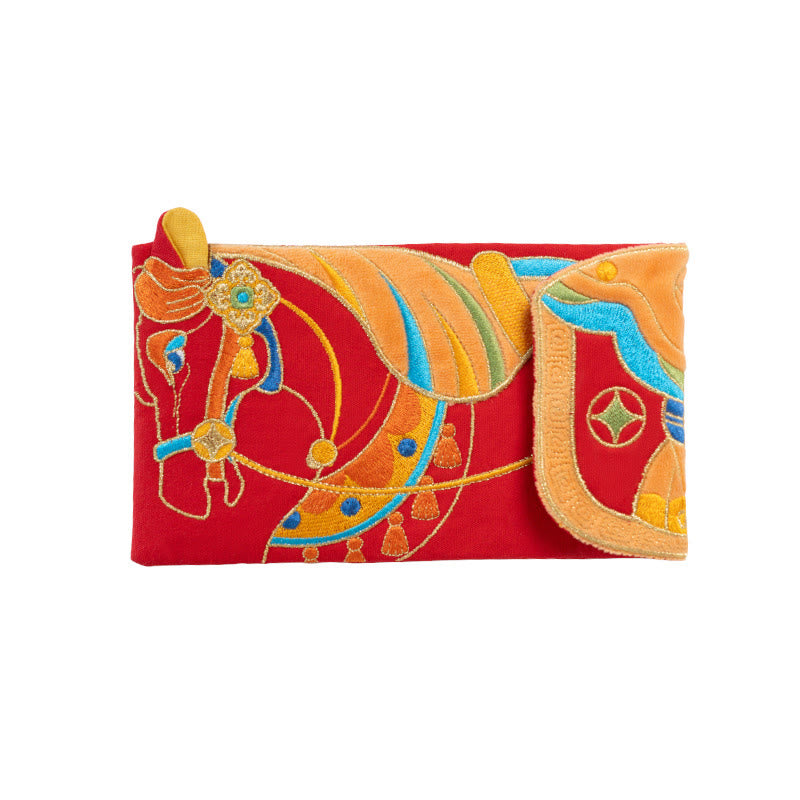 Buddha Stones -Stickerei, Jahr des Pferdes 2026, Neujahrsquaste, chinesischer roter Umschlag - image 8