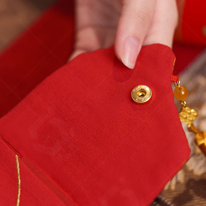 Buddha Stones -Stickerei, Jahr des Pferdes 2026, Neujahrsquaste, chinesischer roter Umschlag - image 4