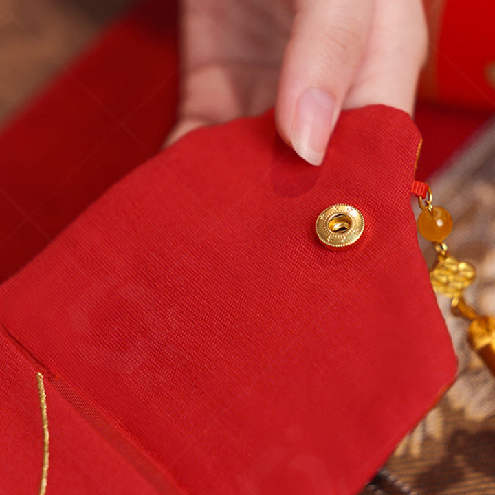 Buddha Stones -Stickerei, Jahr des Pferdes 2026, Neujahrsquaste, chinesischer roter Umschlag - image 4