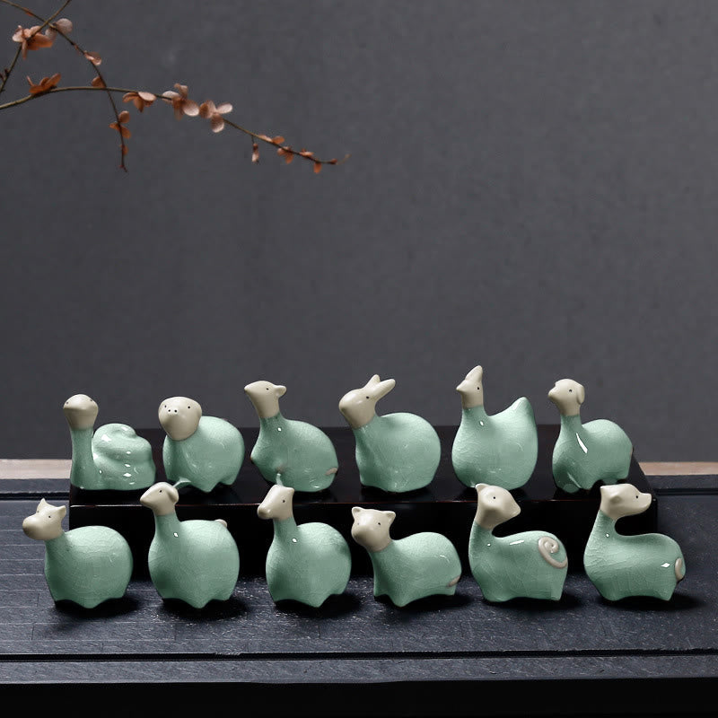 Buddha Stones, chinesisches Sternzeichen, Keramik, Tee-Haustier, Heimdekoration - image 1