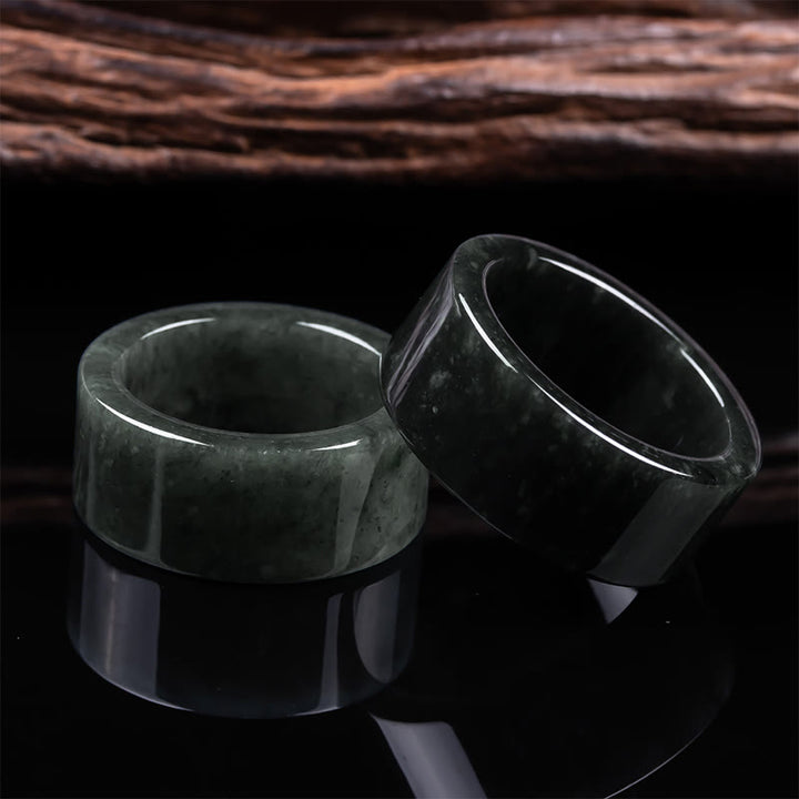 Buddha Stones Jade-Ring für Wohlstand, Fülle und Glück - image 4