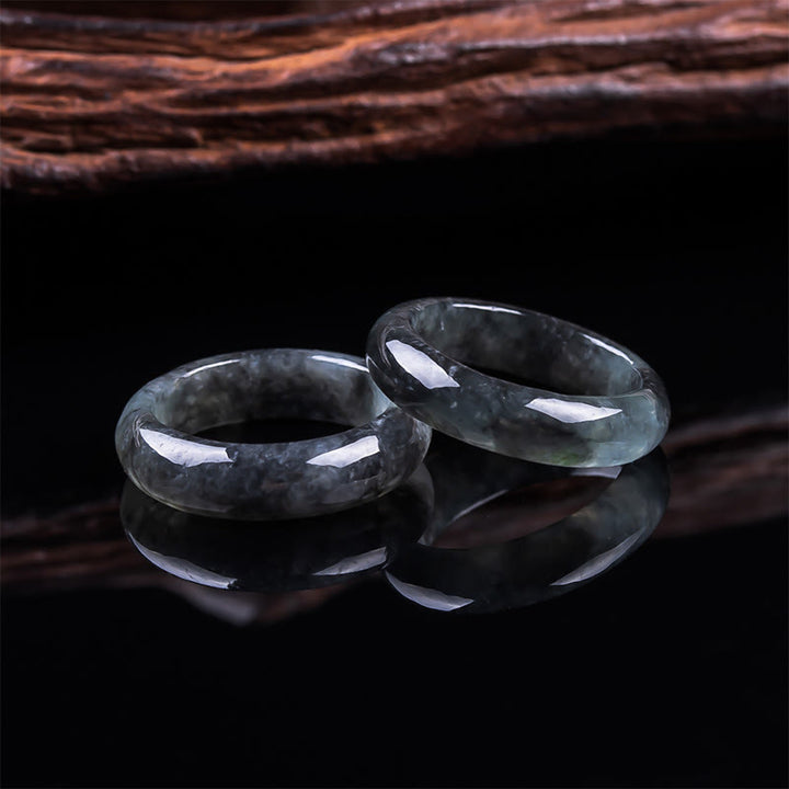 Buddha Stones Jade-Ring für Wohlstand, Glück und Fülle - image 0