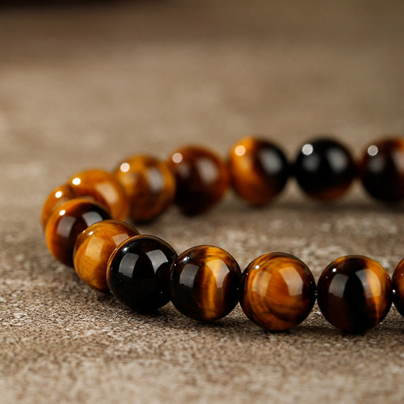 Buddha Stones Jahr des Pferdes Tigerauge Mut-Armband - image 10