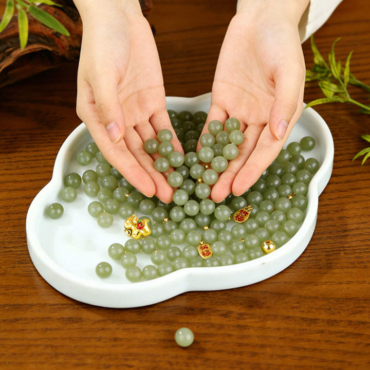 Buddha Stones Hetian-Jade-Armband zum Jahr des Pferdes - image 11