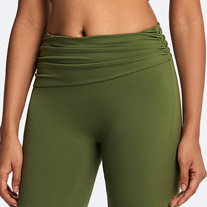 Buddha Stones Kurzes, ärmelloses Neckholder-Top mit geradem Bein und gerader Hose – ideal für Sport, Fitness und Yoga. - image 11